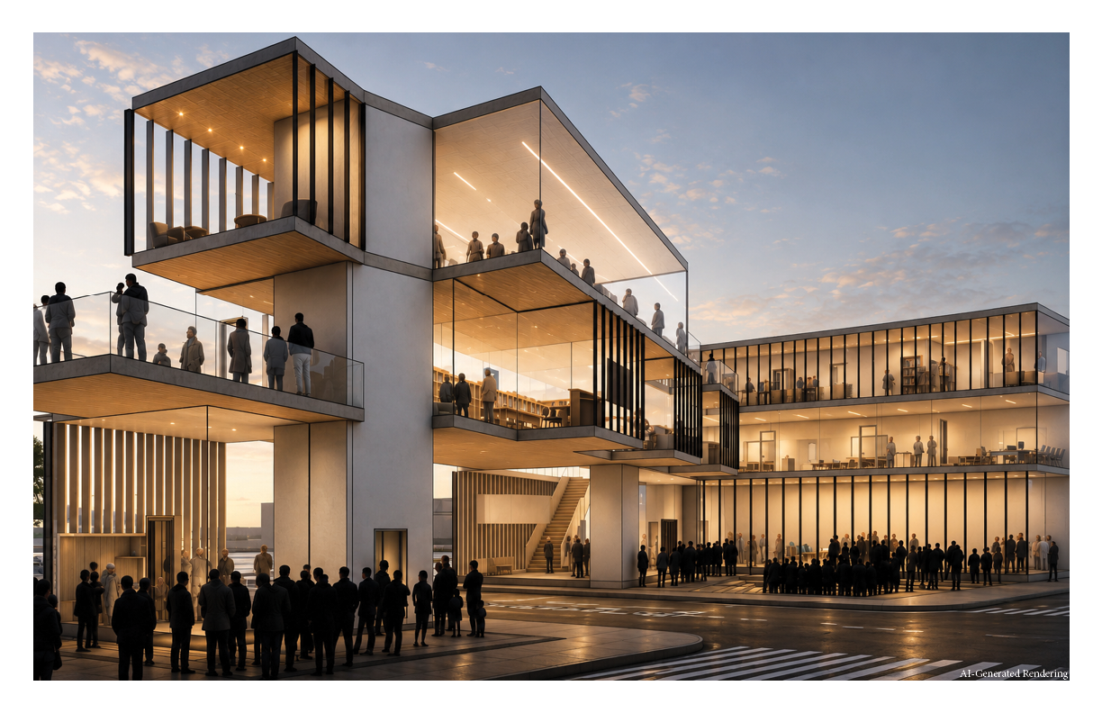 Exterior rendering