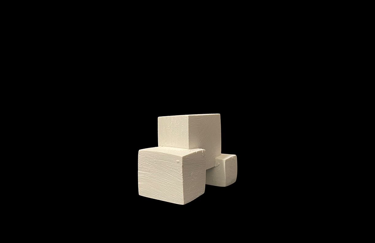 Physical study model 03: Offset Cubes